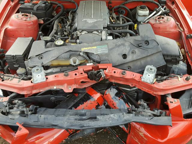 1ZVHT85H775310244 - 2007 FORD MUSTANG GT RED photo 7