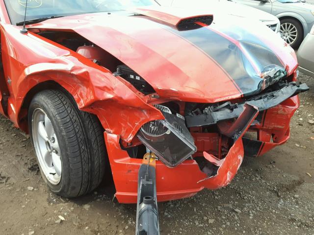 1ZVHT85H775310244 - 2007 FORD MUSTANG GT RED photo 9