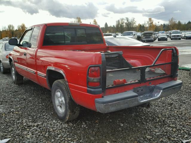 3B7HC13Z2XG120396 - 1999 DODGE RAM 1500 RED photo 3