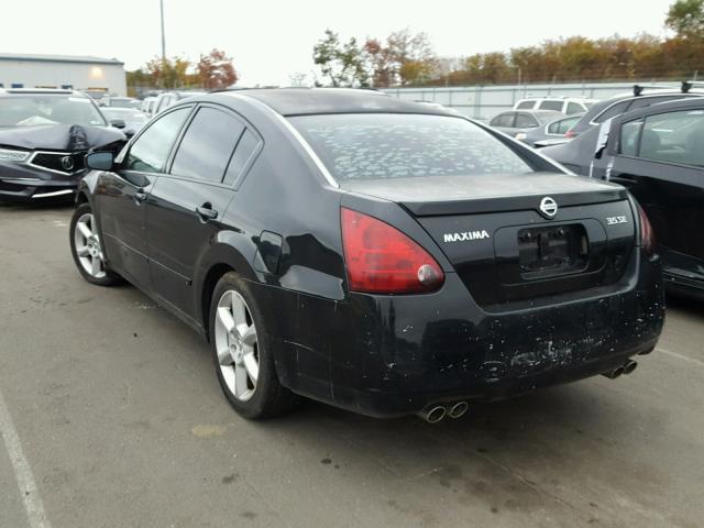 1N4BA41E24C826690 - 2004 NISSAN MAXIMA SE BLACK photo 3