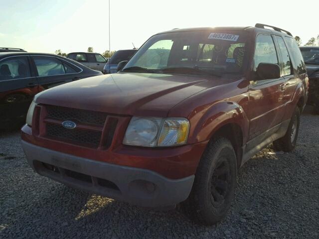 1FMYU70E81UC09617 - 2001 FORD EXPLORER S RED photo 2