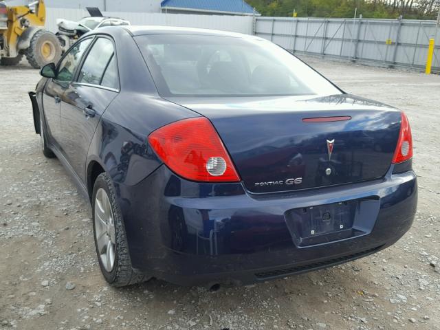 1G2ZJ57B094271398 - 2009 PONTIAC G6 BLUE photo 3