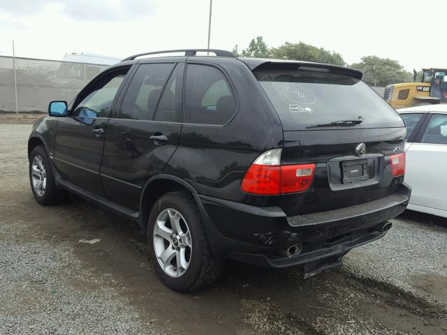 5UXFA13565LY07292 - 2005 BMW X5 3.0I BLACK photo 3