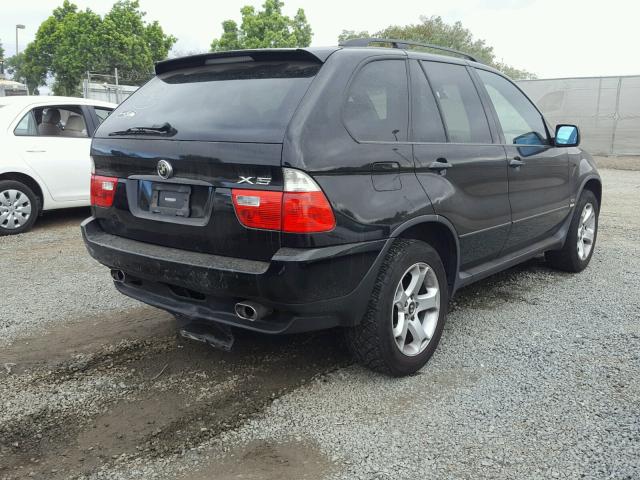 5UXFA13565LY07292 - 2005 BMW X5 3.0I BLACK photo 4