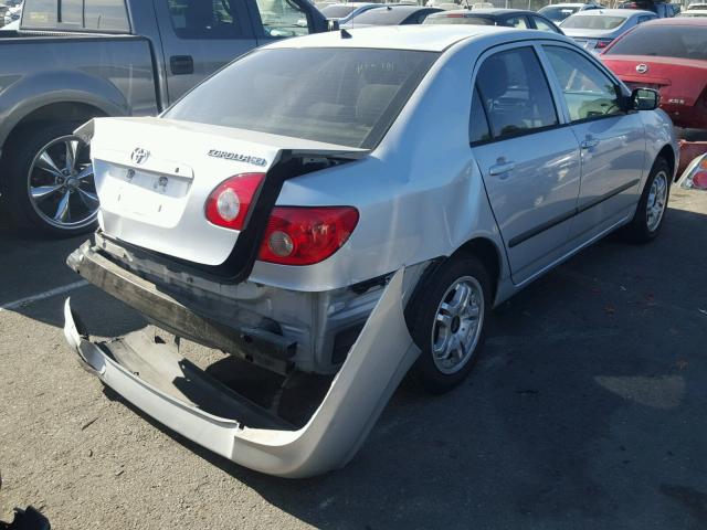 1NXBR32E65Z448876 - 2005 TOYOTA COROLLA SILVER photo 4