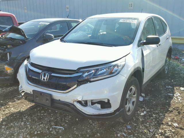 5J6RM4H31FL026755 - 2015 HONDA CR-V LX WHITE photo 2