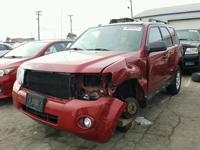 1FMCU0D71CKC40462 - 2012 FORD ESCAPE RED photo 2