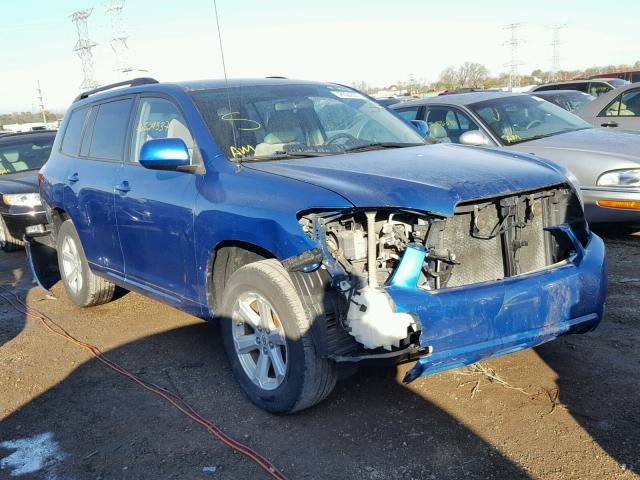 JTEES41A782084439 - 2008 TOYOTA HIGHLANDER BLUE photo 1