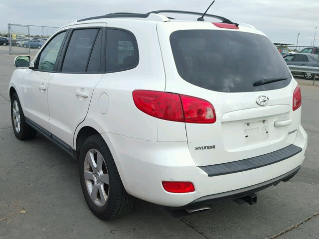 5NMSH13E47H027095 - 2007 HYUNDAI SANTA FE S WHITE photo 3