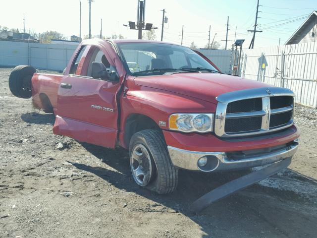 3D7KS26D25G846518 - 2005 DODGE RAM 2500 S RED photo 1