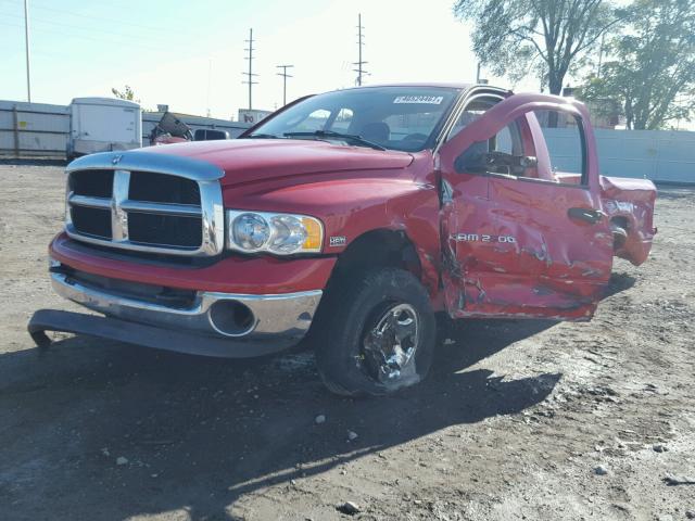 3D7KS26D25G846518 - 2005 DODGE RAM 2500 S RED photo 2