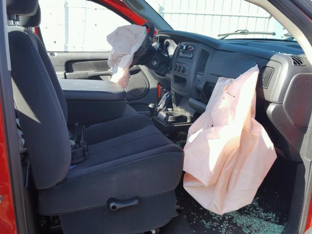 3D7KS26D25G846518 - 2005 DODGE RAM 2500 S RED photo 5