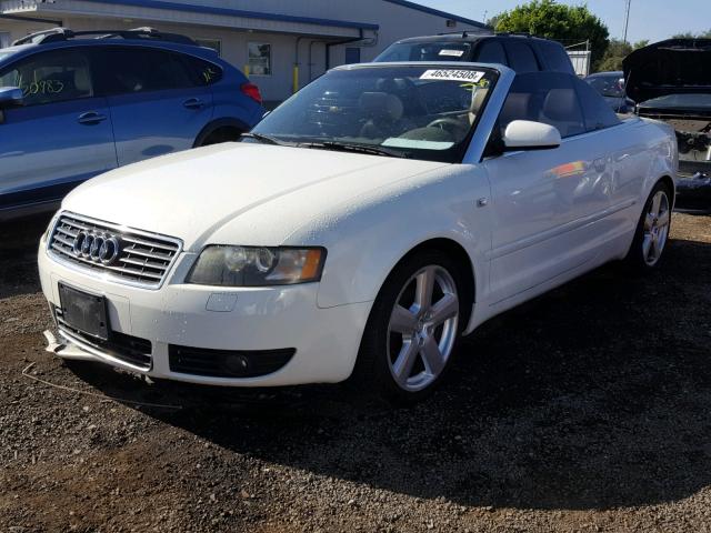 WAUBC48H56K006114 - 2006 AUDI A4 S-LINE WHITE photo 2