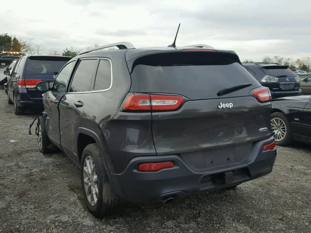 1C4PJLCBXFW669893 - 2015 JEEP CHEROKEE L GRAY photo 3