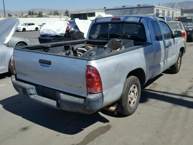 5TETX22NX5Z011284 - 2005 TOYOTA TACOMA ACC Күміс фото 4
