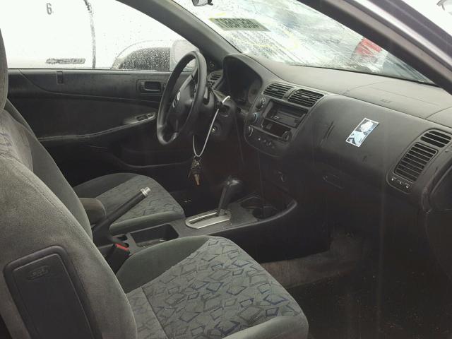 1HGEM22052L059101 - 2002 HONDA CIVIC EX 银色 照片 5
