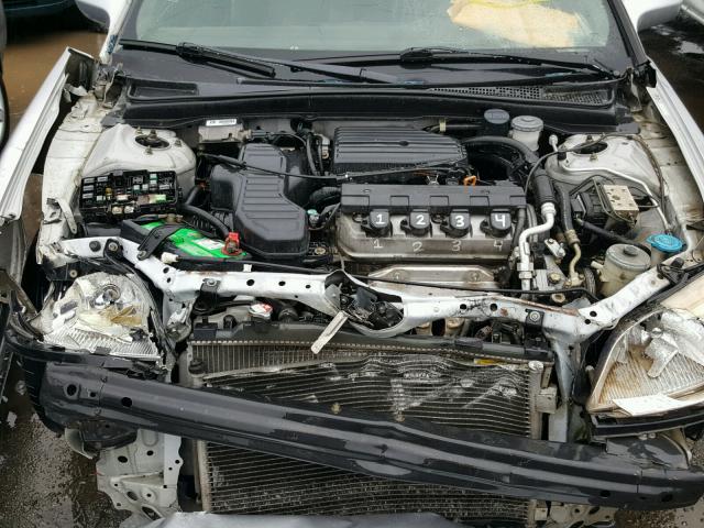 1HGEM22052L059101 - 2002 HONDA CIVIC EX 银色 照片 7