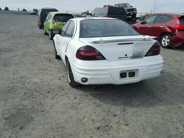 1G2NE52T8XM754217 - 1999 PONTIAC GRAND AM S WHITE photo 3