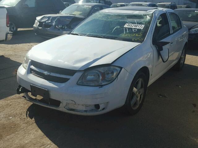 1G1AL58F687144519 - 2008 CHEVROLET COBALT LT WHITE photo 2