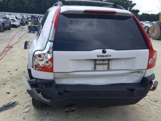 YV1CN59H341107137 - 2004 VOLVO XC90 WHITE photo 9