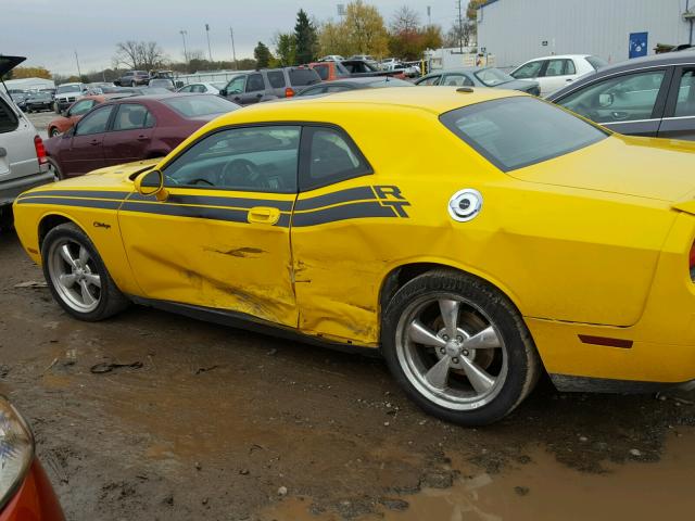 2B3CJ5DTXAH157206 - 2010 DODGE CHALLENGER YELLOW photo 9