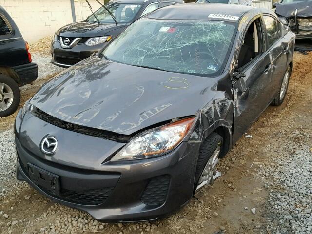 JM1BL1V85C1650896 - 2012 MAZDA 3 I GRAY photo 2