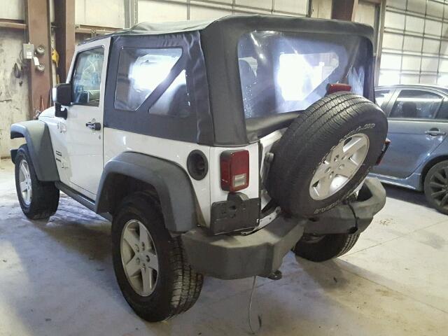 1J4AA2D16BL536849 - 2011 JEEP WRANGLER S WHITE photo 3