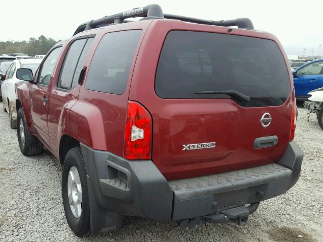 5N1AN08W27C504049 - 2007 NISSAN XTERRA RED photo 3