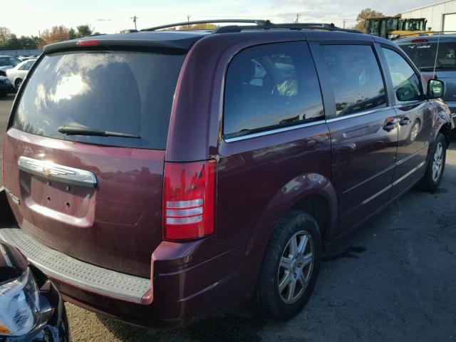 2A8HR54PX8R764865 - 2008 CHRYSLER TOWN & COU BURGUNDY photo 4