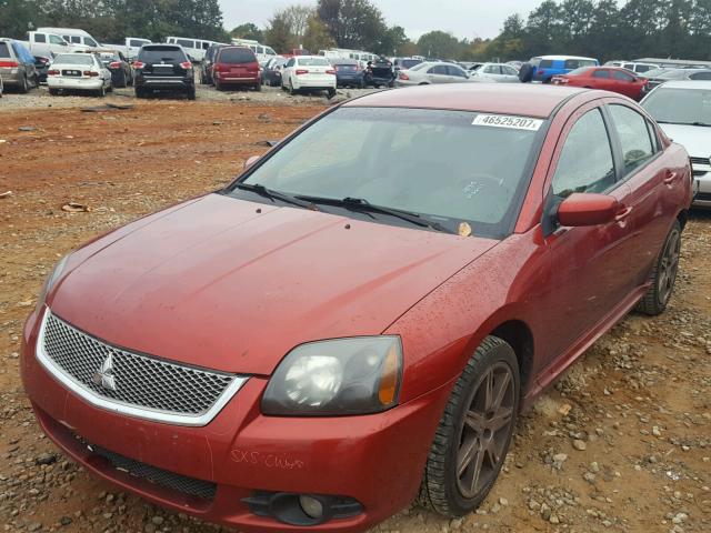 4A32B3FF2AE004035 - 2010 MITSUBISHI GALANT ES RED photo 2