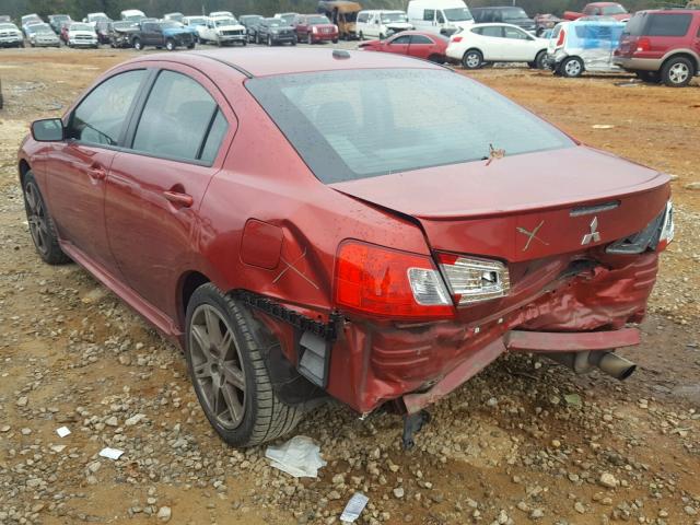 4A32B3FF2AE004035 - 2010 MITSUBISHI GALANT ES RED photo 3