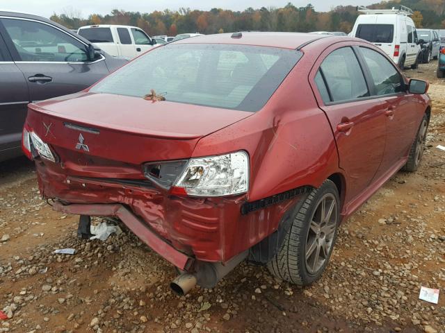 4A32B3FF2AE004035 - 2010 MITSUBISHI GALANT ES RED photo 4