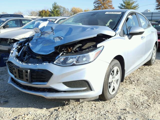 1G1BC5SM6H7240792 - 2017 CHEVROLET CRUZE LS SILVER photo 2