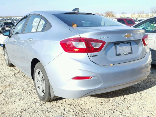 1G1BC5SM6H7240792 - 2017 CHEVROLET CRUZE LS SILVER photo 3