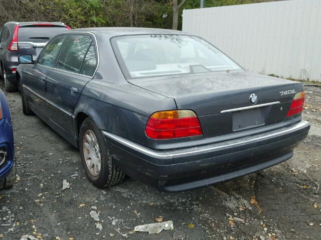 WBAGH8342YDP13620 - 2000 BMW 740 IL BLUE photo 3