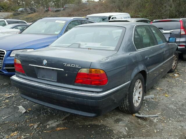 WBAGH8342YDP13620 - 2000 BMW 740 IL BLUE photo 4