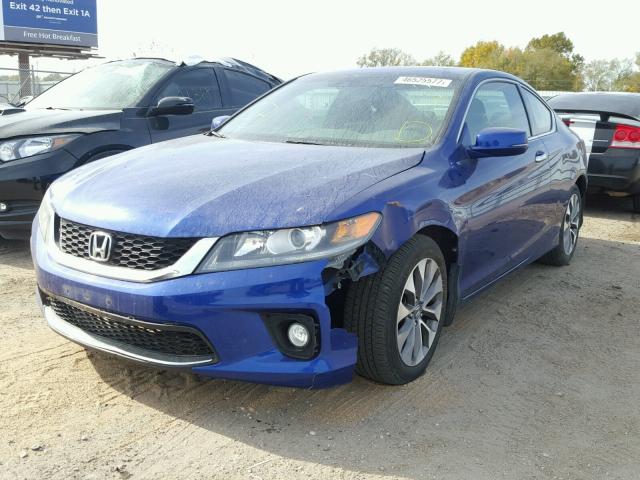 1HGCT1B81DA017744 - 2013 HONDA ACCORD EXL BLUE photo 2