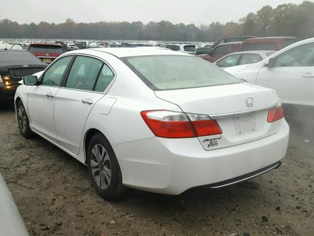 1HGCR2F32EA027851 - 2014 HONDA ACCORD LX WHITE photo 3