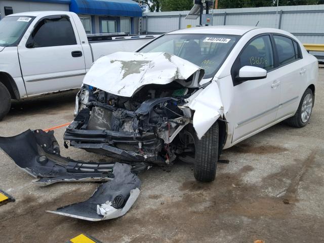 3N1AB6AP2AL664840 - 2010 NISSAN SENTRA 2.0 WHITE photo 2