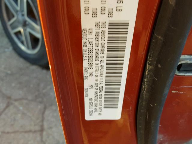 1J4FT28B19D218046 - 2009 JEEP PATRIOT SP ORANGE photo 10