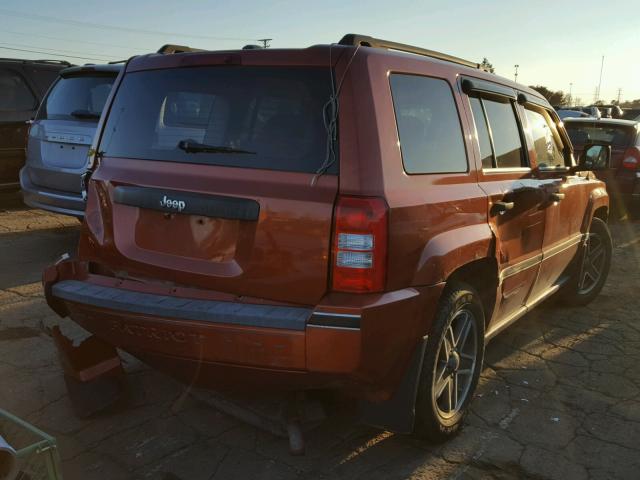 1J4FT28B19D218046 - 2009 JEEP PATRIOT SP ORANGE photo 4