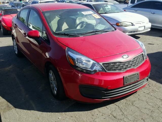 KNADM4A35F6458089 - 2015 KIA RIO LX RED photo 1