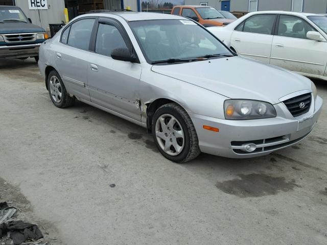 KMHDN46D24U782610 - 2004 HYUNDAI ELANTRA SILVER photo 1