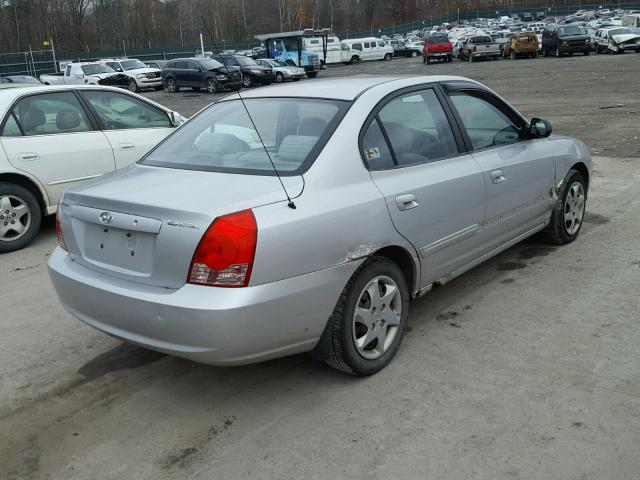 KMHDN46D24U782610 - 2004 HYUNDAI ELANTRA SILVER photo 4