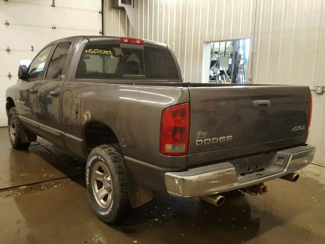 1D7HU18N42S655322 - 2002 DODGE RAM 1500 GRAY photo 3