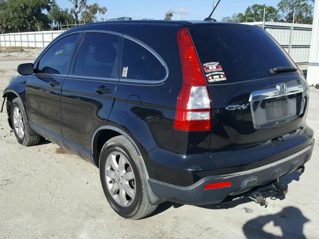 JHLRE38718C046753 - 2008 HONDA CR-V EXL BLACK photo 3