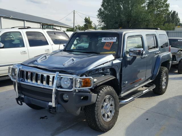 5GTDN136X68268484 - 2006 HUMMER H3 BLUE photo 2