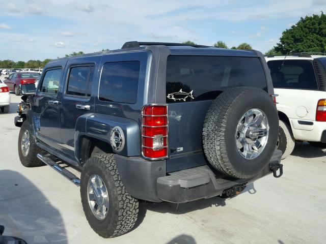 5GTDN136X68268484 - 2006 HUMMER H3 BLUE photo 3