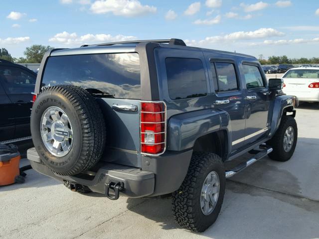 5GTDN136X68268484 - 2006 HUMMER H3 BLUE photo 4