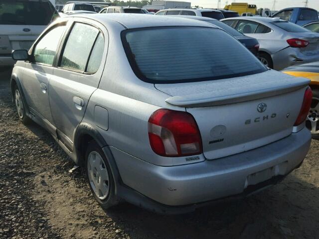 JTDBT123110175758 - 2001 TOYOTA ECHO SILVER photo 3